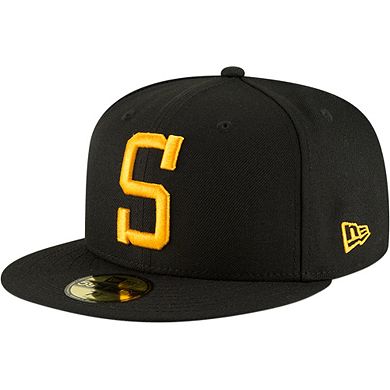 Men's New Era Black Pittsburgh Steelers Omaha 59FIFTY Hat
