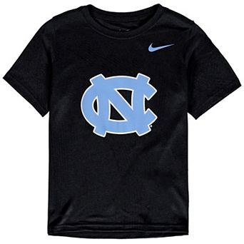 Youth Nike Black North Carolina Tar Heels Cotton Logo T-Shirt