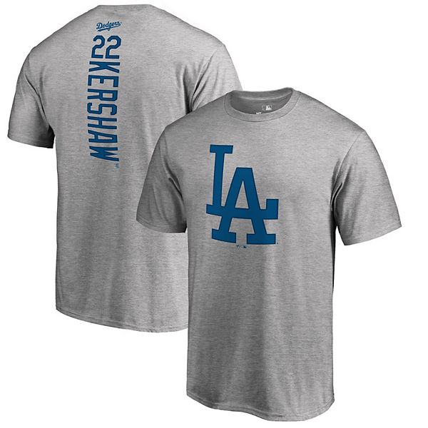 Men's Fanatics Branded Clayton Kershaw Gray Los Angeles Dodgers
