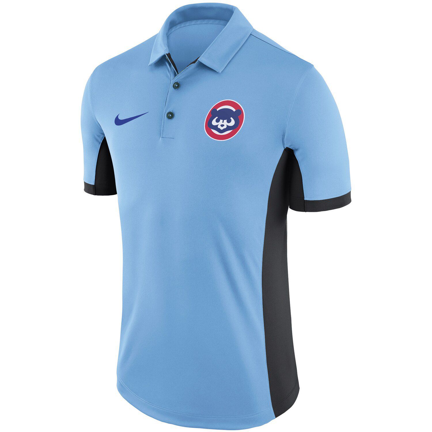 light blue nike polo