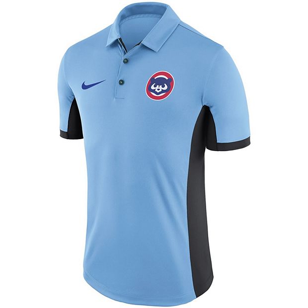 Men's Nike Light Blue Chicago Cubs Performance Franchise Polo