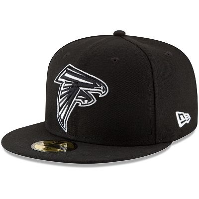 Men s New Era Black Atlanta Falcons B Dub 59FIFTY Fitted Hat