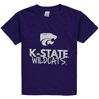 Youth Purple Kansas State Wildcats Crew Neck T-Shirt