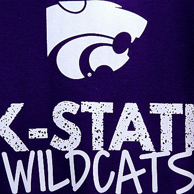Youth Purple Kansas State Wildcats Crew Neck T-Shirt