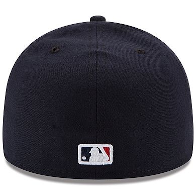Men's New Era Navy Atlanta Braves Road Authentic Collection On-Field 59FIFTY Fitted Hat