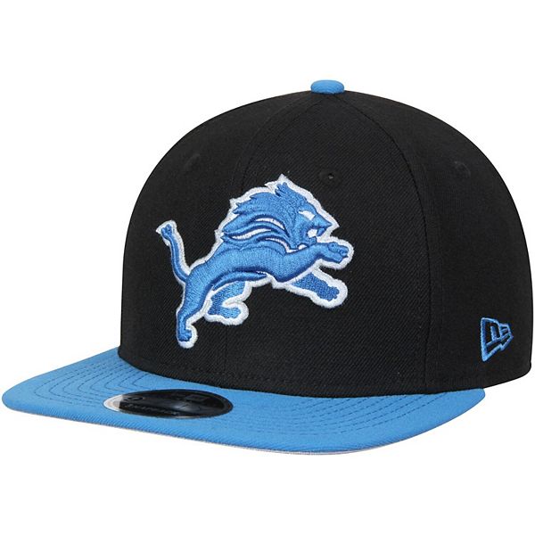 Men S New Era Black Blue Detroit Lions Southside Original Fit 9fifty Adjustable Snapback Hat