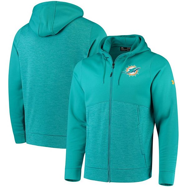 Miami Dolphins Youth Colorblock Full-Zip Hoodie - Aqua