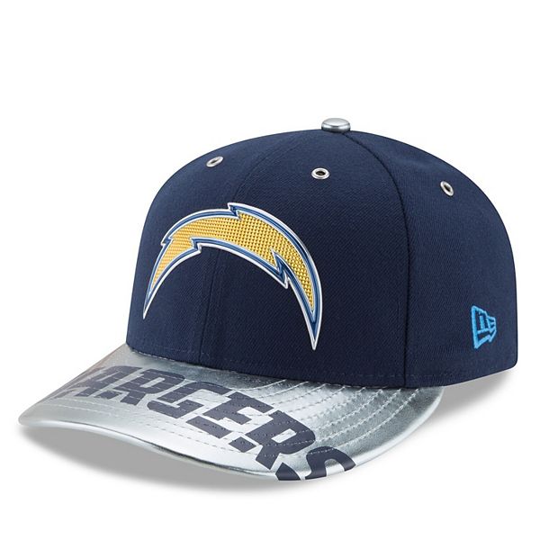 Los Angeles Chargers New Era NFL 59FIFTY 5950 Fitted Cap Hat Gray Crown Navy Visor Team Color Logo Yellow UV S/M