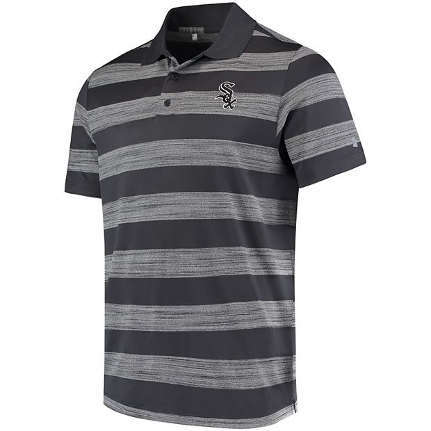 Chicago White Sox Polo Shirt Under Armour Men's Large Black Gray Short  Sleeve