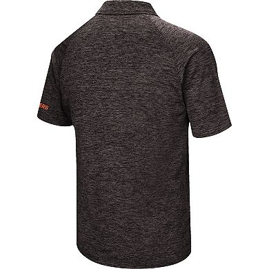 Men's Colosseum Black Oregon State Beavers Down Swing Polo