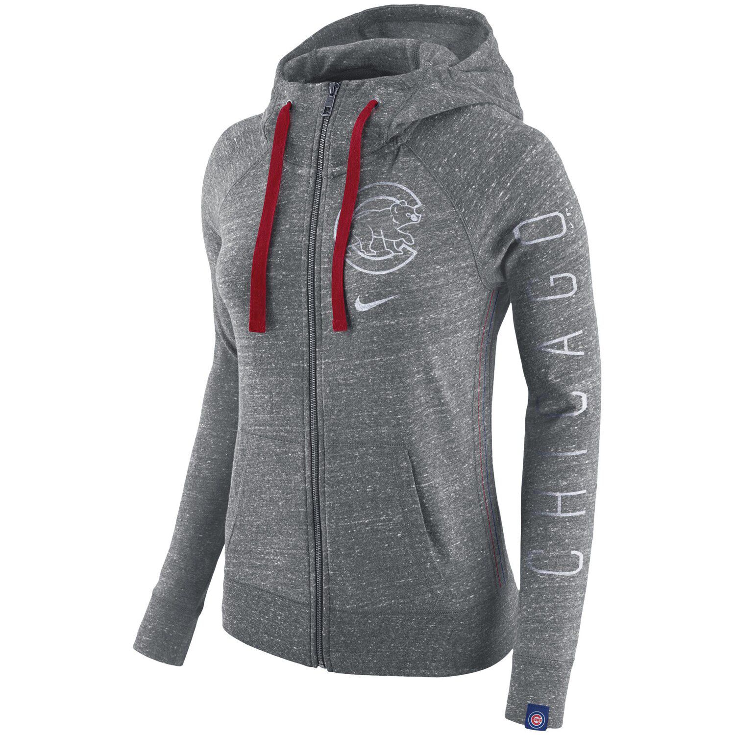 nike gray zip hoodie