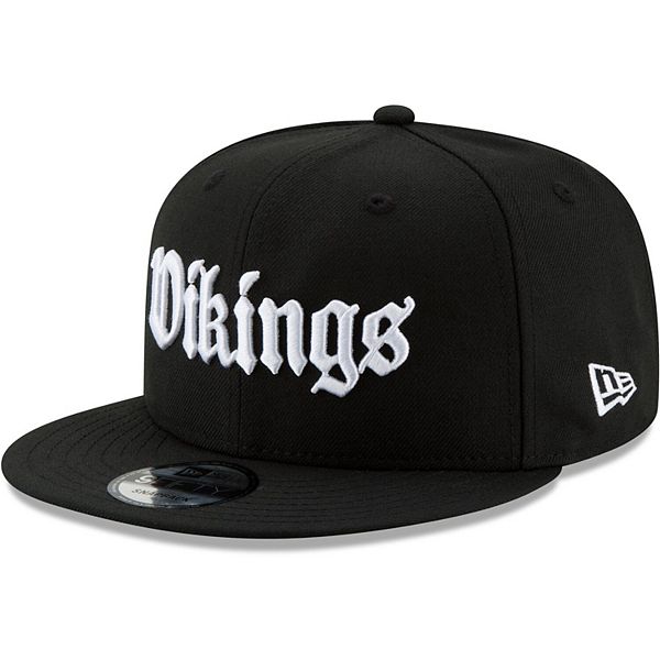 New Era Minnesota Vikings Black Prime Edition 9Fifty Snapback Hat