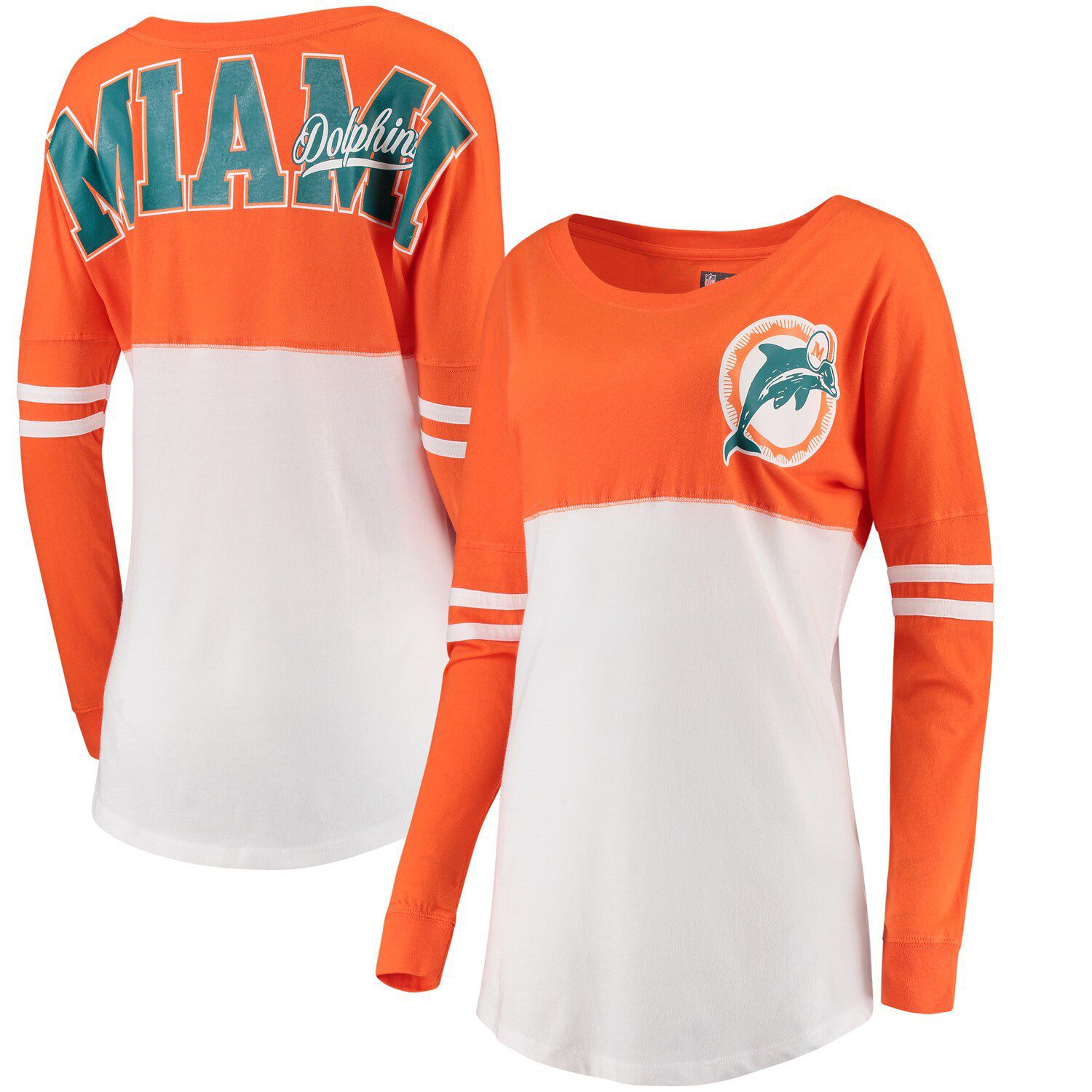 Dolphins Throwback Jerseys Women T shirt