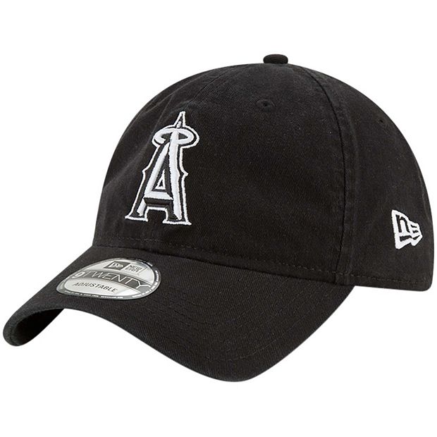 Men's Los Angeles Angels New Era Black Jersey 59FIFTY Fitted Hat