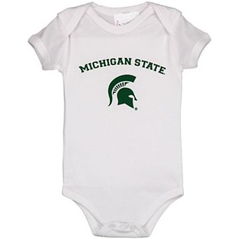 Infant White Michigan State Spartans Arch & Logo Bodysuit