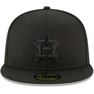 Men's New Era Black Houston Astros Primary Logo Basic 59FIFTY Fitted Hat