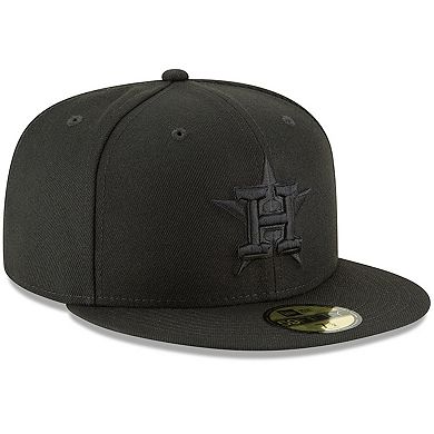 Men's New Era Black Houston Astros Primary Logo Basic 59FIFTY Fitted Hat