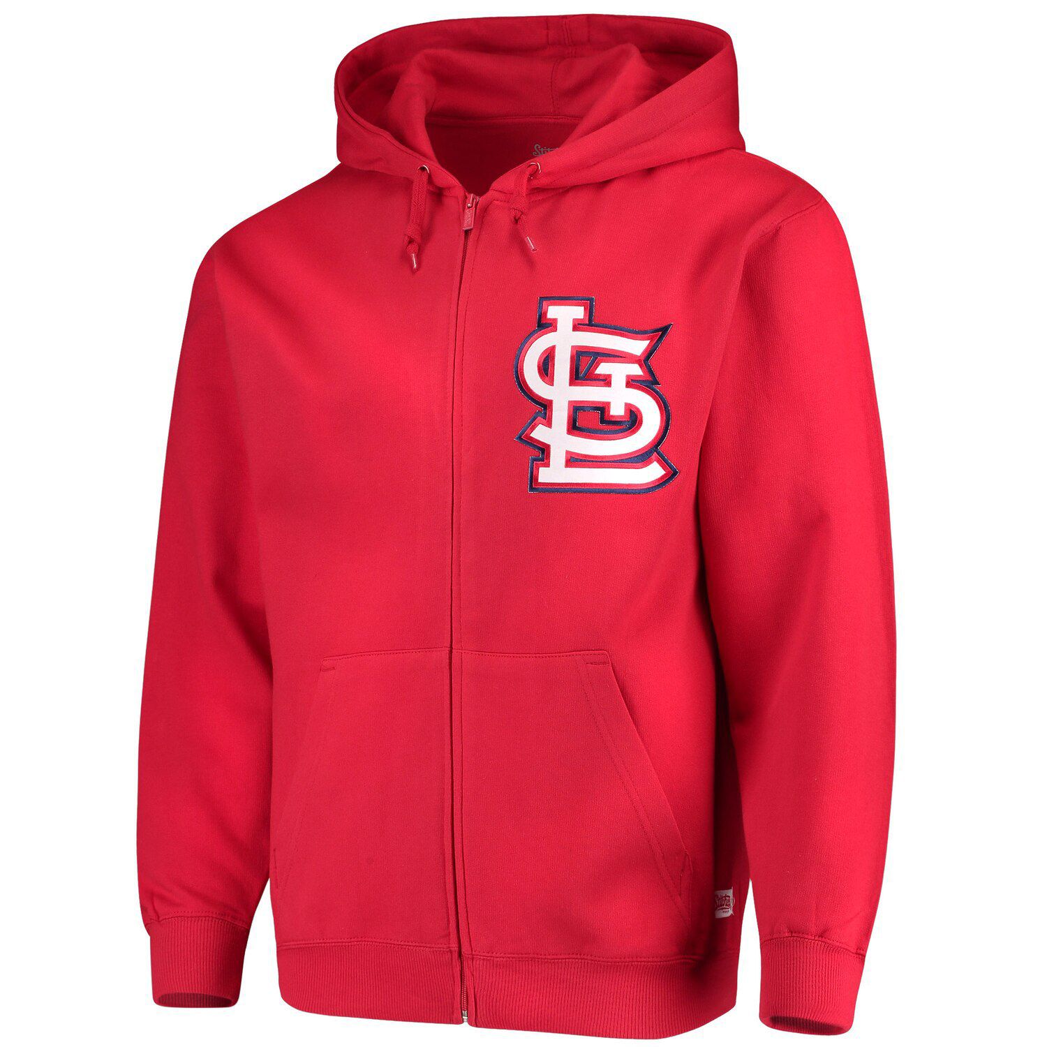 red zip hoodie men's