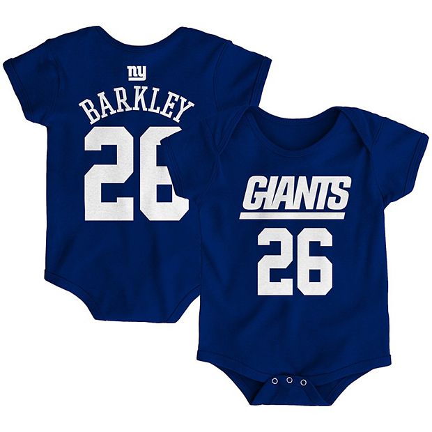 Outerstuff Youth Saquon Barkley Royal New York Giants Mainliner Player Name & Number Long Sleeve T-Shirt Size: Medium