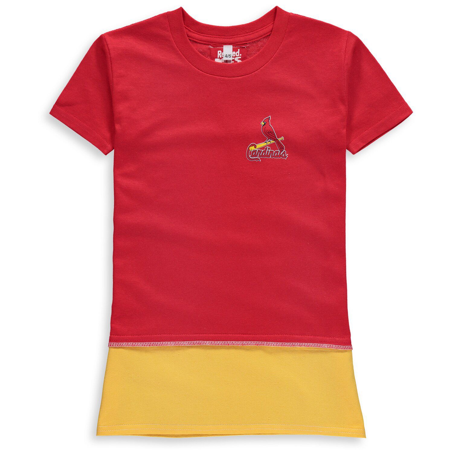 girls red tshirt dress