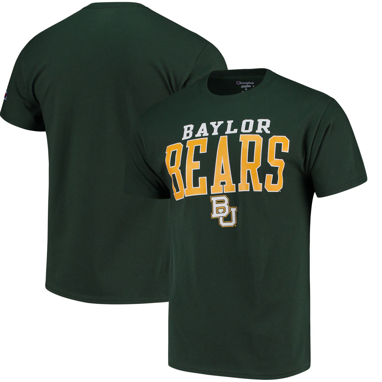 Men's Champion Green Baylor Bears Core Mascot T-Shirt