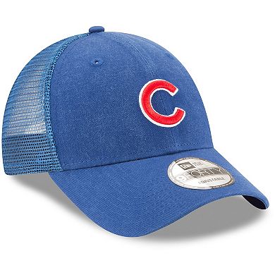 Men's New Era Royal Chicago Cubs Trucker 9FORTY Adjustable Snapback Hat