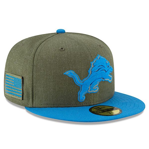 Men's New Era White/Blue Detroit Lions 2023 Sideline 39THIRTY Flex Hat