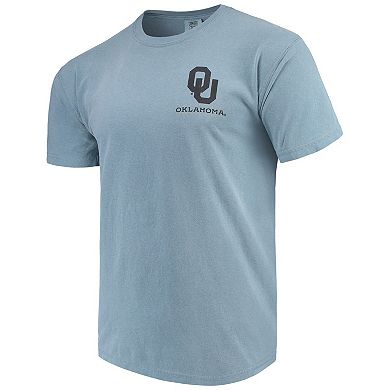 Men's Blue Oklahoma Sooners State Scenery Comfort Colors T-Shirt