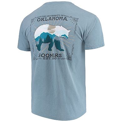Men's Blue Oklahoma Sooners State Scenery Comfort Colors T-Shirt