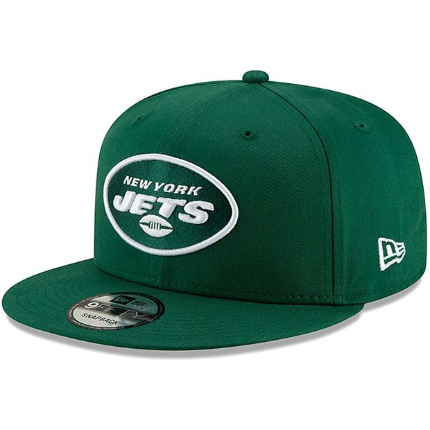 New York Jets New Era 39thirty Fitted Hat Unisex Gray/Green Used