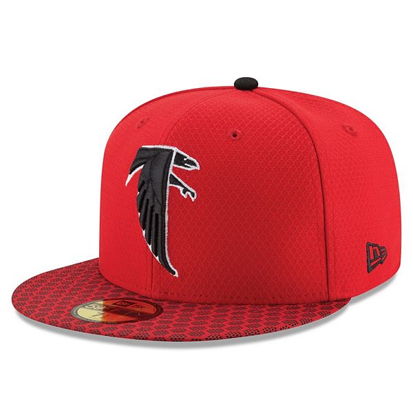 Men's New Era Red Atlanta Falcons 2017 Sideline Historic 59FIFTY Fitted Hat