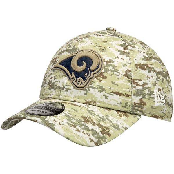 LA Los Angeles Rams Green Salute To Service Cap L/XL New Era 39 Thirty Hat