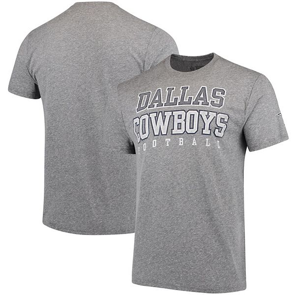 Men's Heathered Gray Dallas Cowboys Worn Practice Tri-Blend T-Shirt