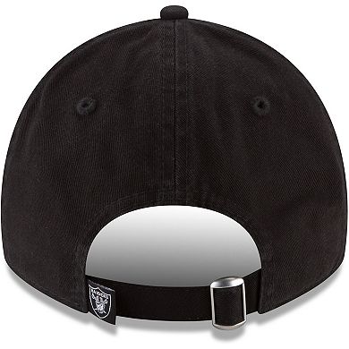 Women's New Era Black Oakland Raiders Core Classic Primary 9TWENTY Adjustable Hat