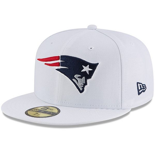 Men's New Era White New England Patriots Omaha 59FIFTY Fitted Hat