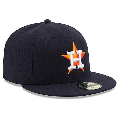 Men's New Era Navy Houston Astros Home Authentic Collection On Field 59FIFTY Performance Fitted Hat