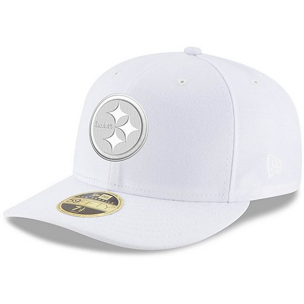 Men's New Era White Pittsburgh Steelers Omaha 59FIFTY Fitted Hat