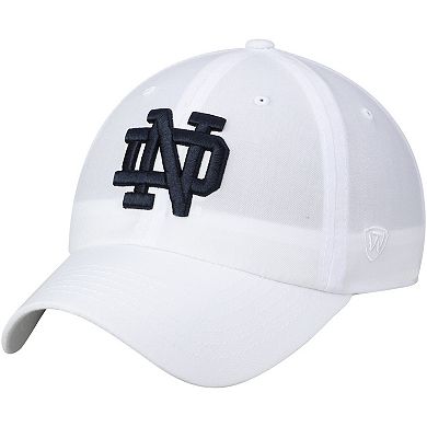 Men's Top of the World White Notre Dame Fighting Irish Staple Adjustable Hat