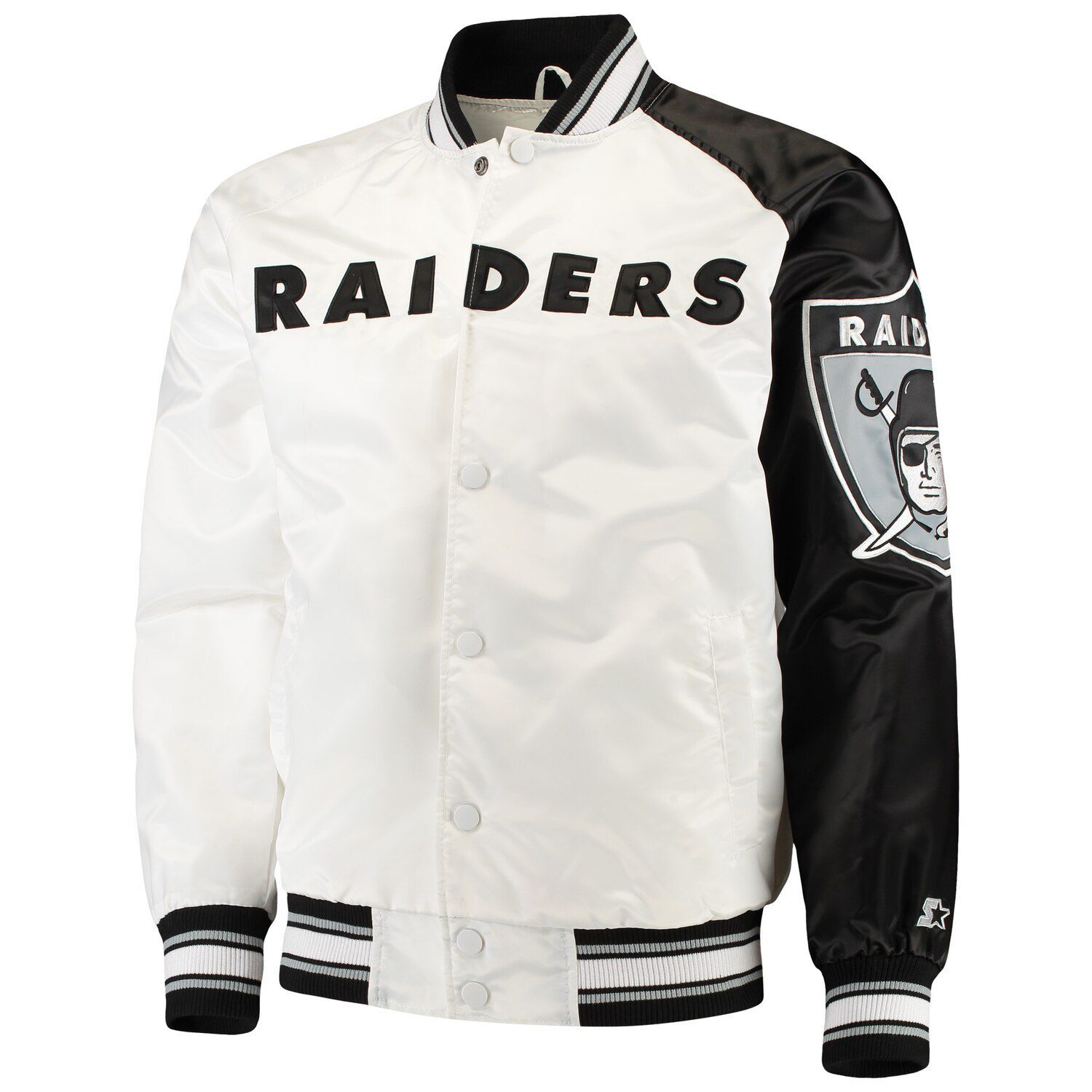 raiders varsity jacket mens