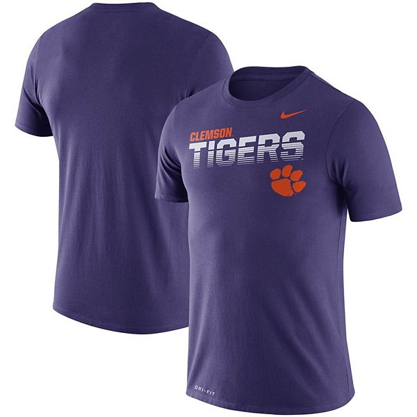Men's Nike Purple Clemson Tigers Sideline Legend Performance T-Shirt