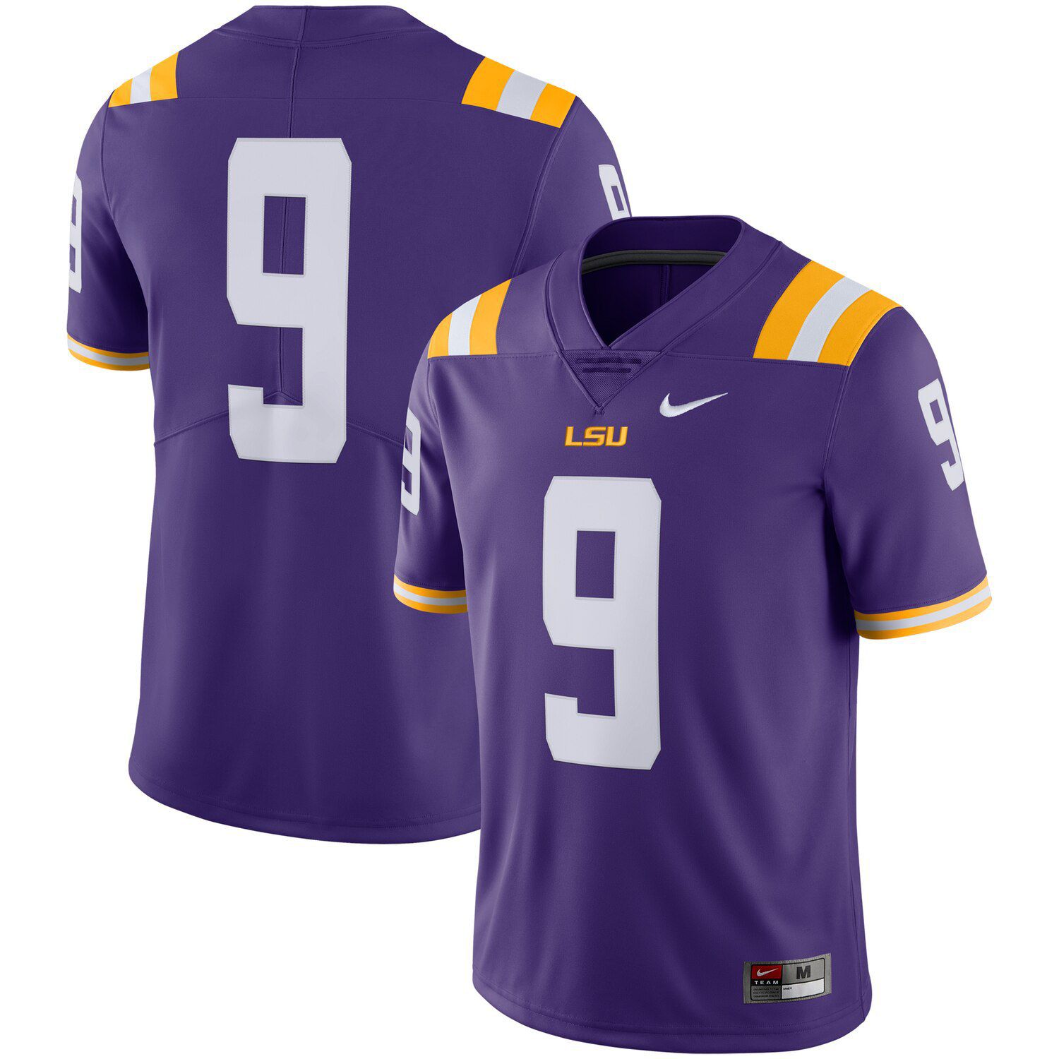 Nike #9 Purple LSU Tigers Limited Jersey