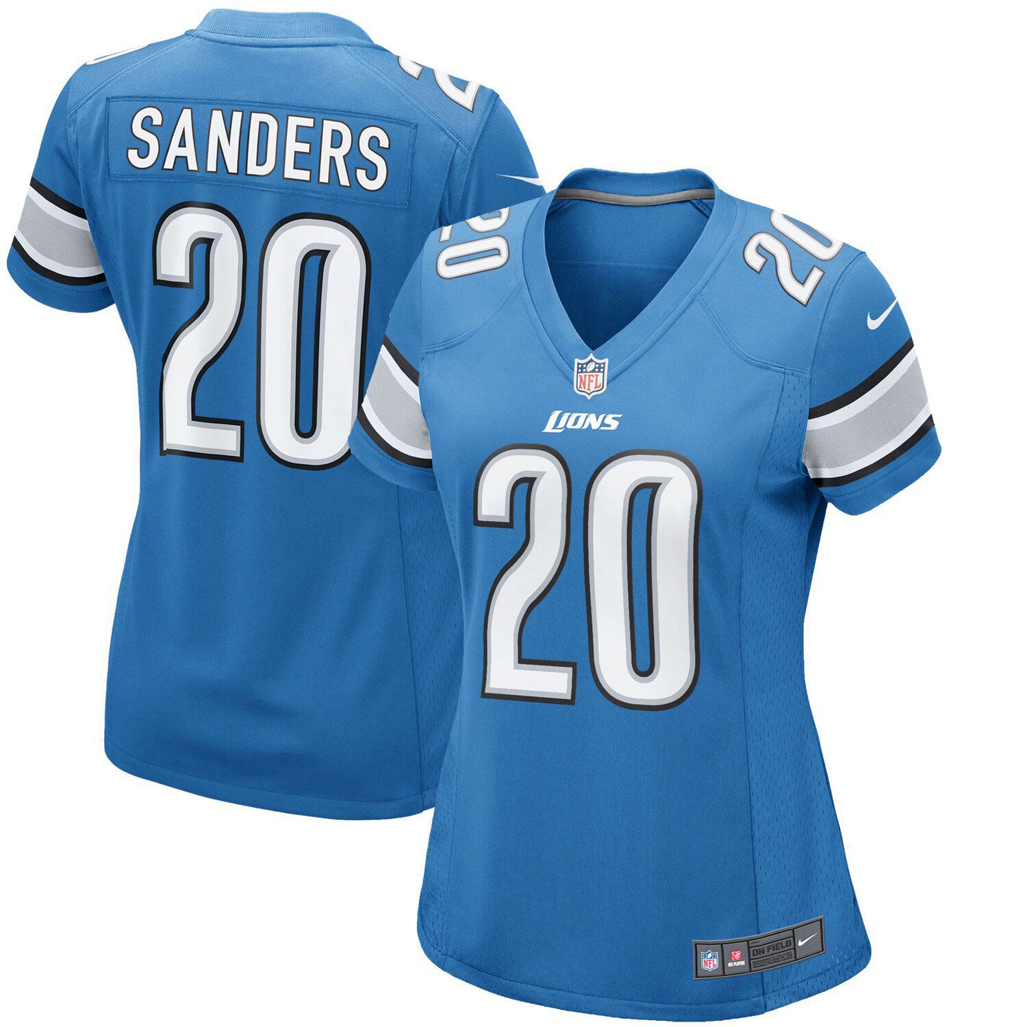 Nike Barry Sanders Blue Detroit Lions 