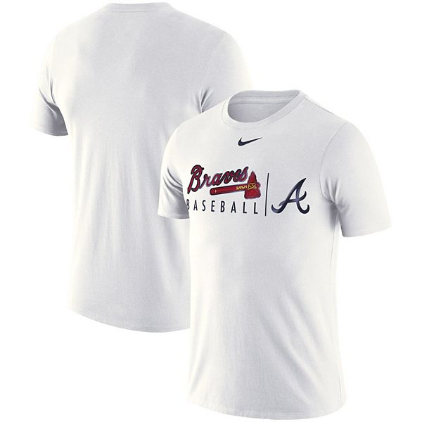 Men's Nike White Atlanta Braves MLB Practice T-Shirt
