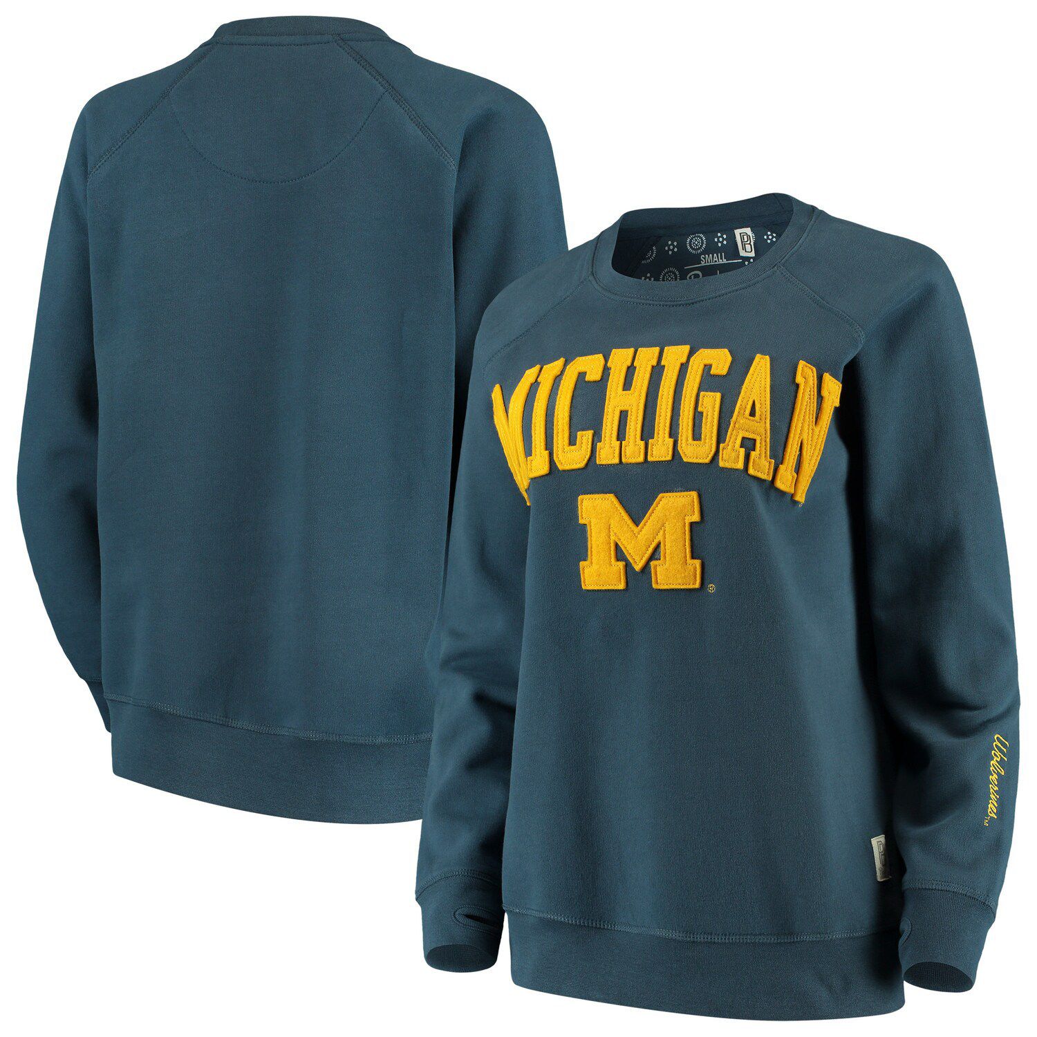 women's michigan crewneck