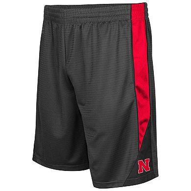 Men's Colosseum Charcoal Nebraska Huskers Turnover Shorts