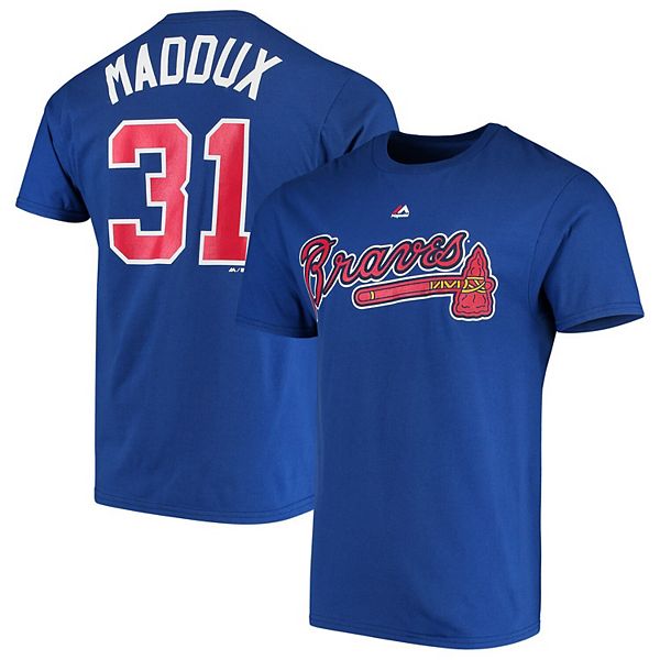 Greg Maddux Atlanta Braves Men's Red Roster Name & Number T-Shirt 