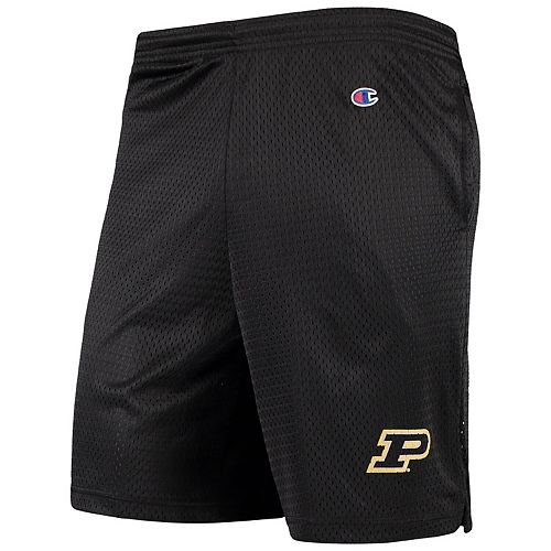 Men's Champion® Black Purdue Boilermakers College Mesh Shorts