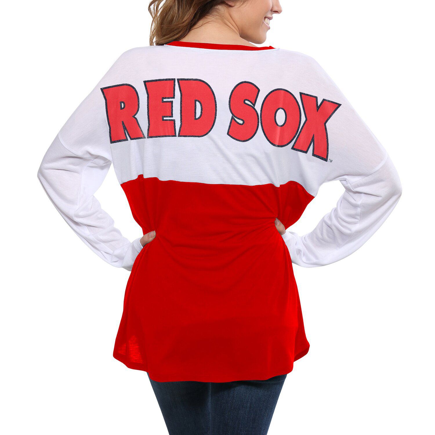 women's long sleeve red sox shirt