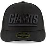 Men's New Era Black New York Giants Throwback Logo Low Profile 59FIFTY Fitted Hat