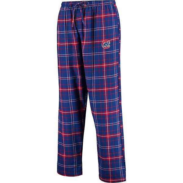 Men's Concepts Sport Royal/Red Chicago Cubs Ultimate Plaid Flannel Pants
